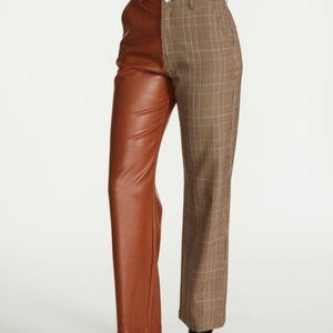 Faux Leather and Tweed Mackenzie Steve Madden Pants